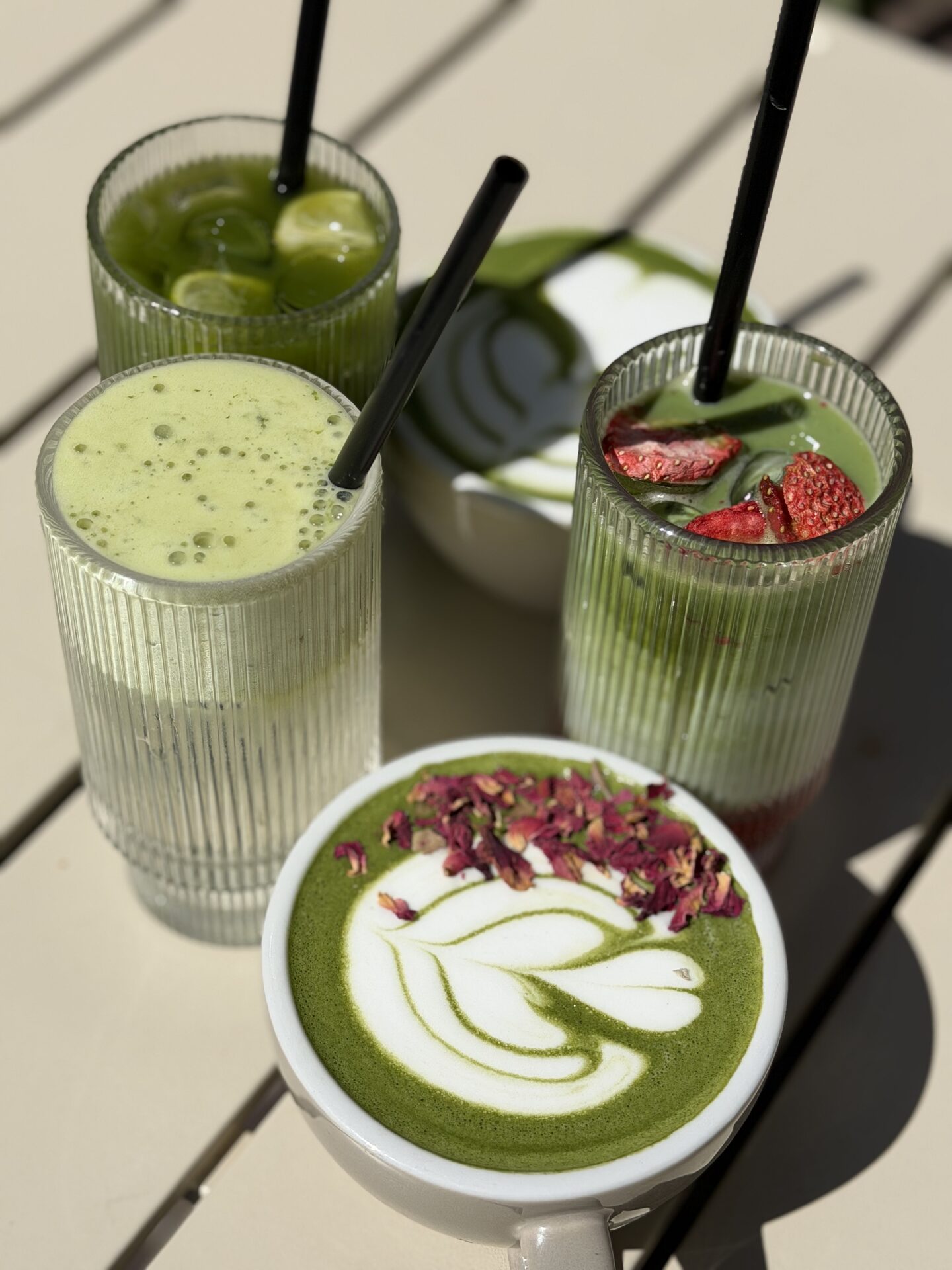 Letnia matcha na Patio